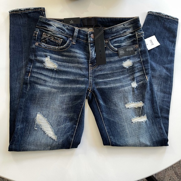 Buckle Denim - Buckle Black Denim Ankle Skinny Jeans - 25